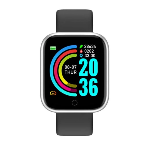 NEW - Black Smart Watch - Health Fitness Tracker - Picture 3 of 6